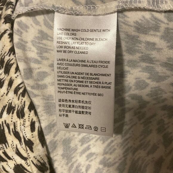 Anthropologie - Cascais On/Off Shoulder Leopard Print Top sz S - Picture 5 of 7